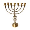 7 Branch Menorah Fish Star of David Menorah Anti... | 7 Branch Menorah