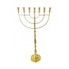 Giant Sized 7 Branch Menorah Gold Colored Brass ... | 7 Branch Menorah