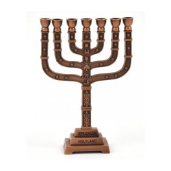 Decorative Seven Branch Mini Menorah with... | Mini Decorative Menorah