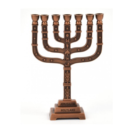 Decorative Seven Branch Mini Menorah with... | Mini Decorative Menorah