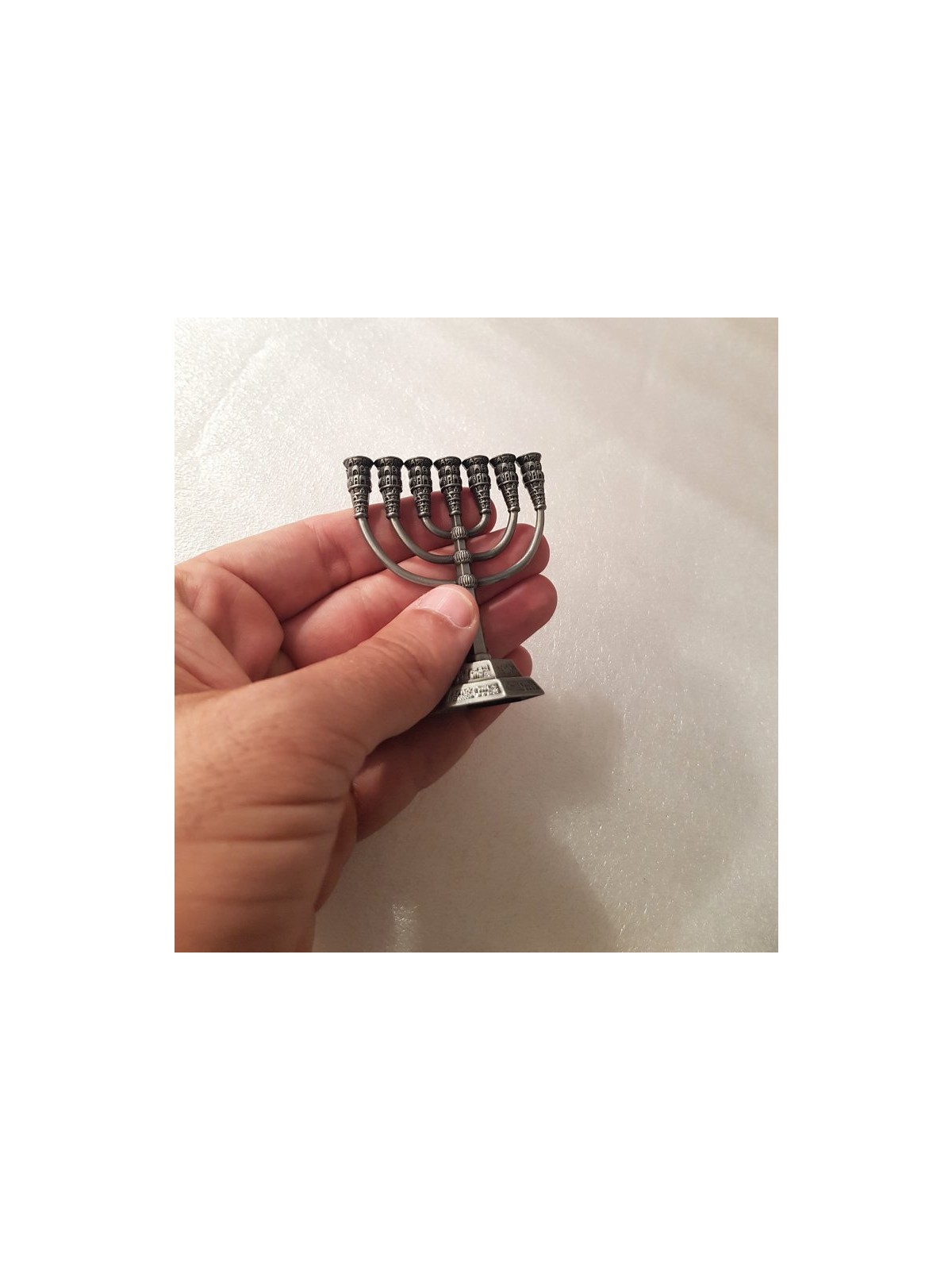 Miniature 7 Branch Menorah for Decoration... | Mini Decorative Menorah