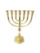 Medium Size Seven Branch Brass Menorah Two Tone ... | 7 Branch Menorah