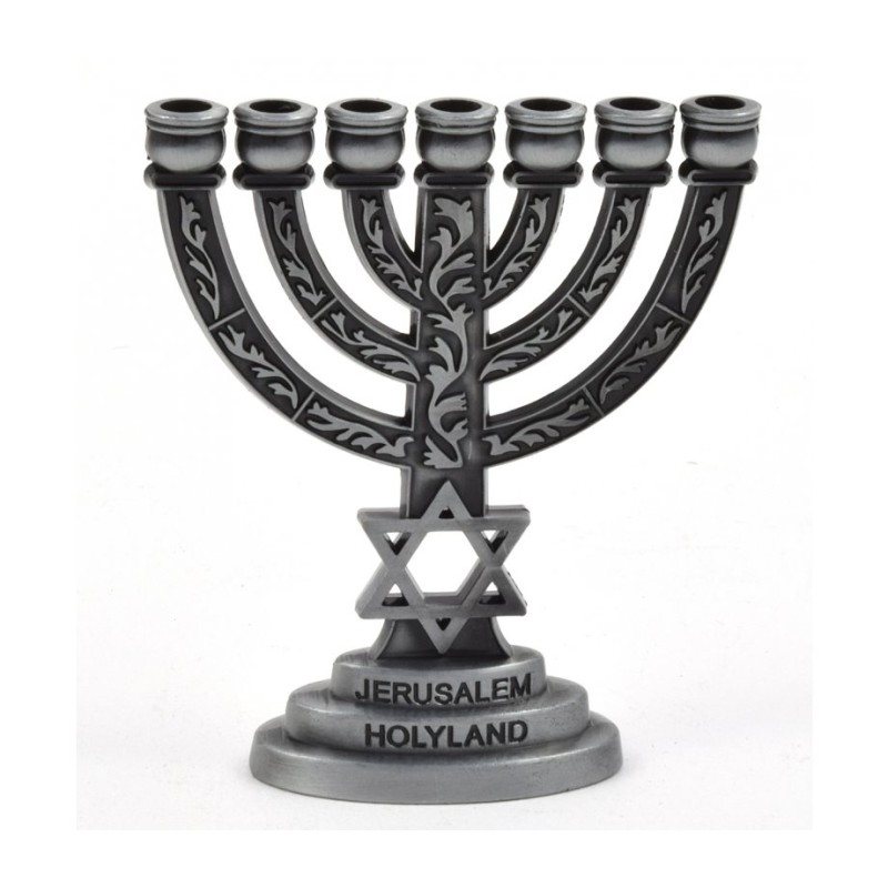 Decorative Miniature 7 Branch Menorah wit... | Mini Decorative Menorah