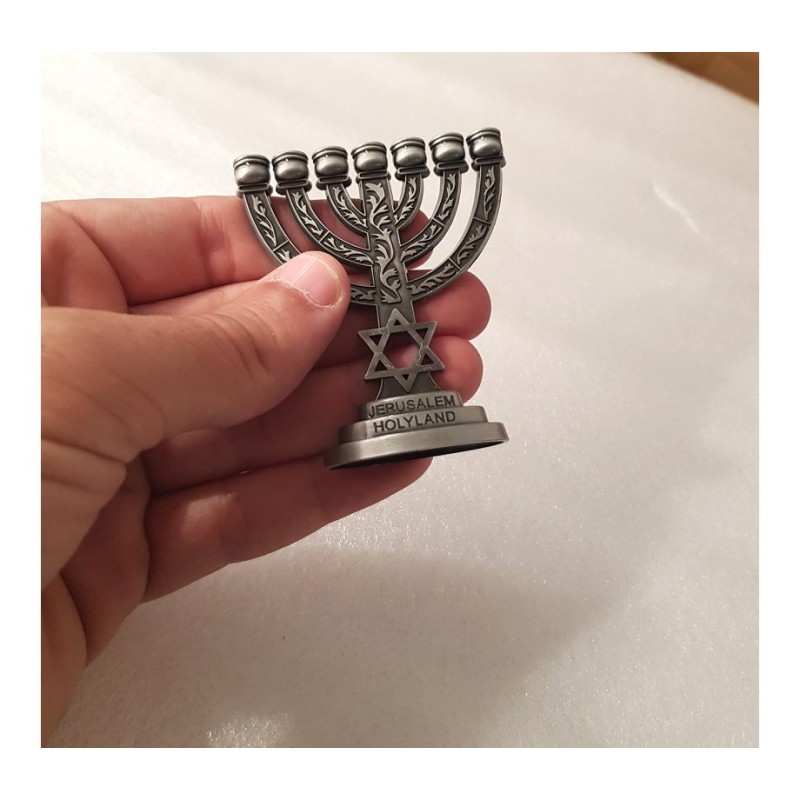 Decorative Miniature 7 Branch Menorah wit... | Mini Decorative Menorah