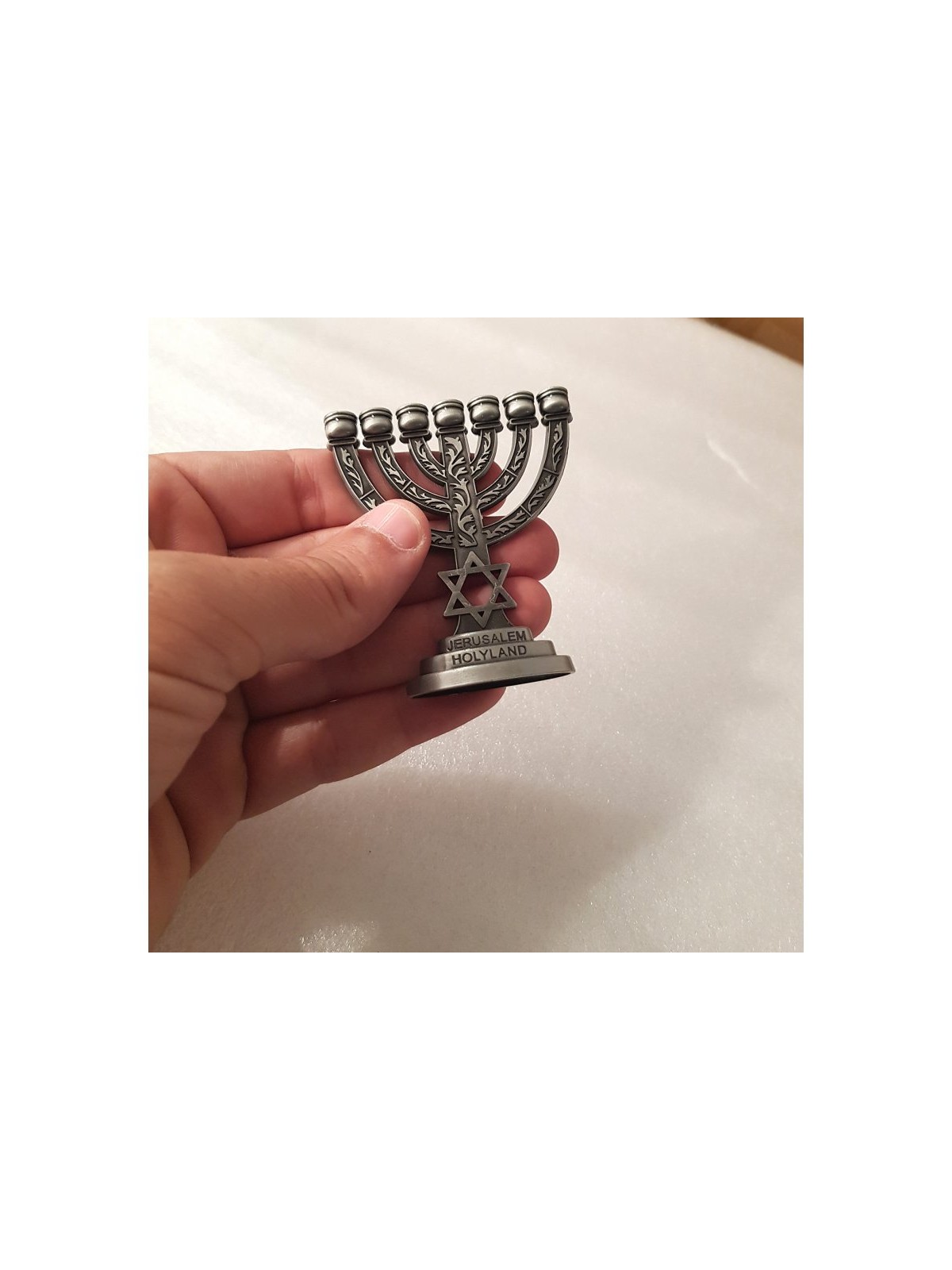 Decorative Miniature 7 Branch Menorah wit... | Mini Decorative Menorah