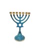 Small Seven Branch Menorah with Star of David on... | 7 Branch Menorah
