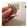 Miniature 7 Branch Menorah with Judaic Sy... | Mini Decorative Menorah