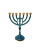 Seven Branch Menorah with Framed Oval Grafted In... | 7 Branch Menorah