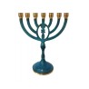 Seven Branch Menorah with Framed Oval Grafted In... | 7 Branch Menorah