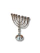 Small Nickel Seven Branch Menorah 8 Inches | 7 Branch Menorah