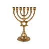 Yair Emanuel Seven Branch Bronze Menorah with St... | 7 Branch Menorah