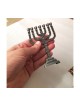 Small Seven Branch Pewter Menorah 12 Trib... | Mini Decorative Menorah
