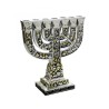 Seven Branch Menorah Two Tone Silver and Gold De... | 7 Branch Menorah