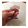 Decorative Mini 7 Branch Menorah with Fis... | Mini Decorative Menorah