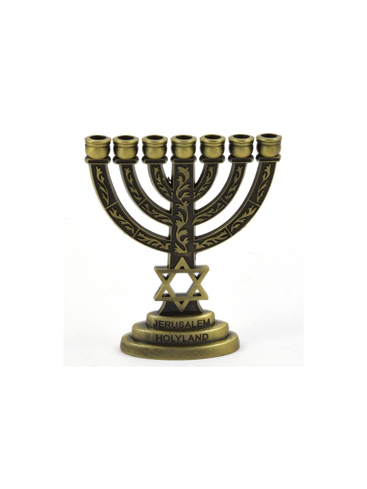Decorative Miniature 7 Branch Menorah wit... | Mini Decorative Menorah