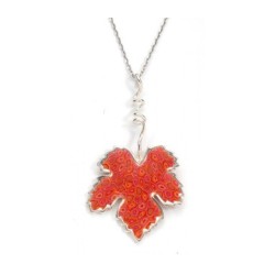 Coral Grape Leaf Necklace SALE PRICE 1 LEFT... | *Overstock & Specials