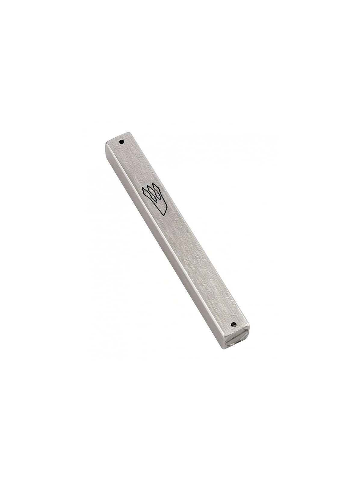 Boîtier Mezouzah classique en aluminium résistant aux intempéries, argent | Mezouza en aluminium