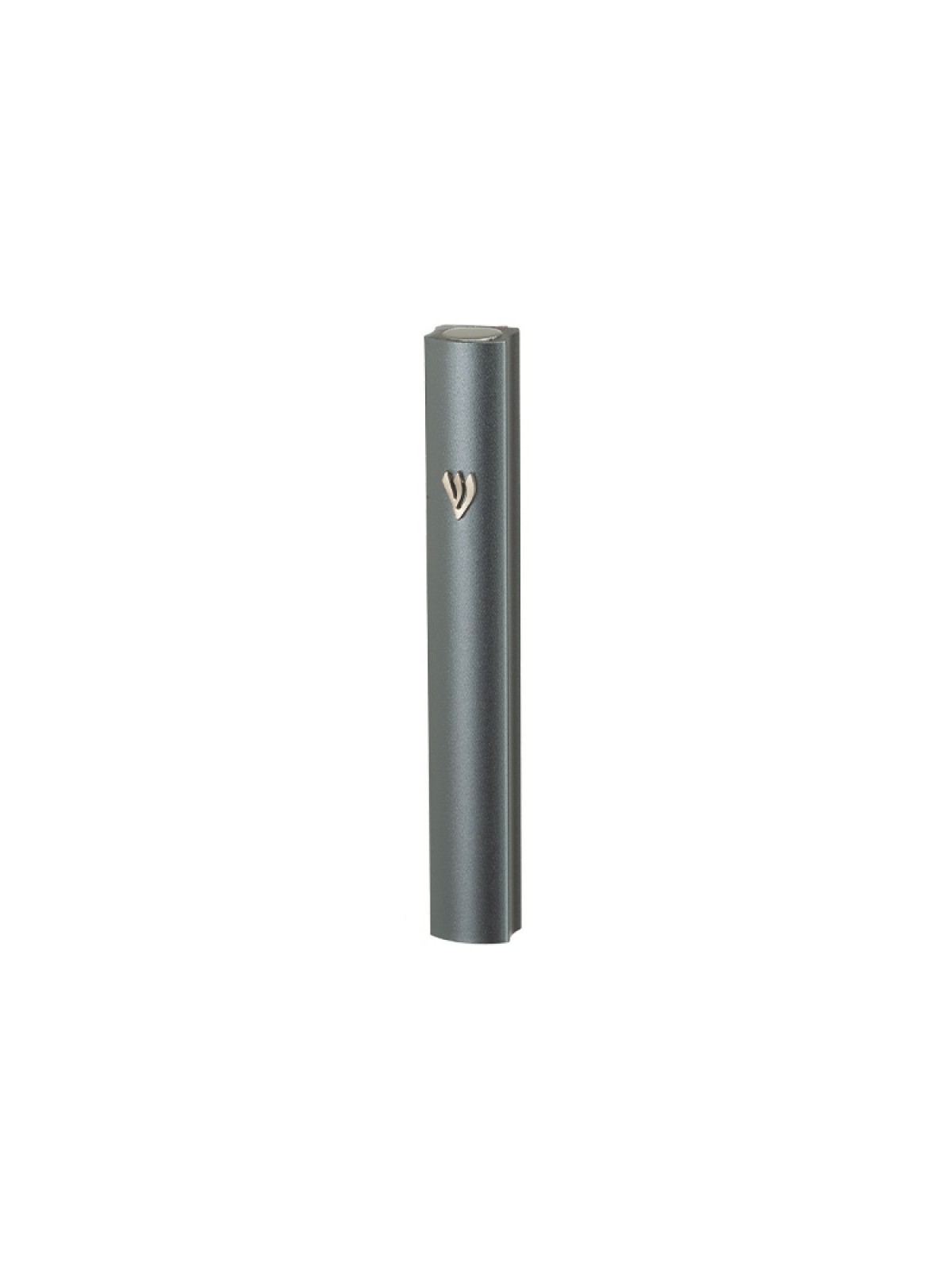 Aluminum Mezuzah Case with Side Channel Dark Gray | Aluminium Mezuzah