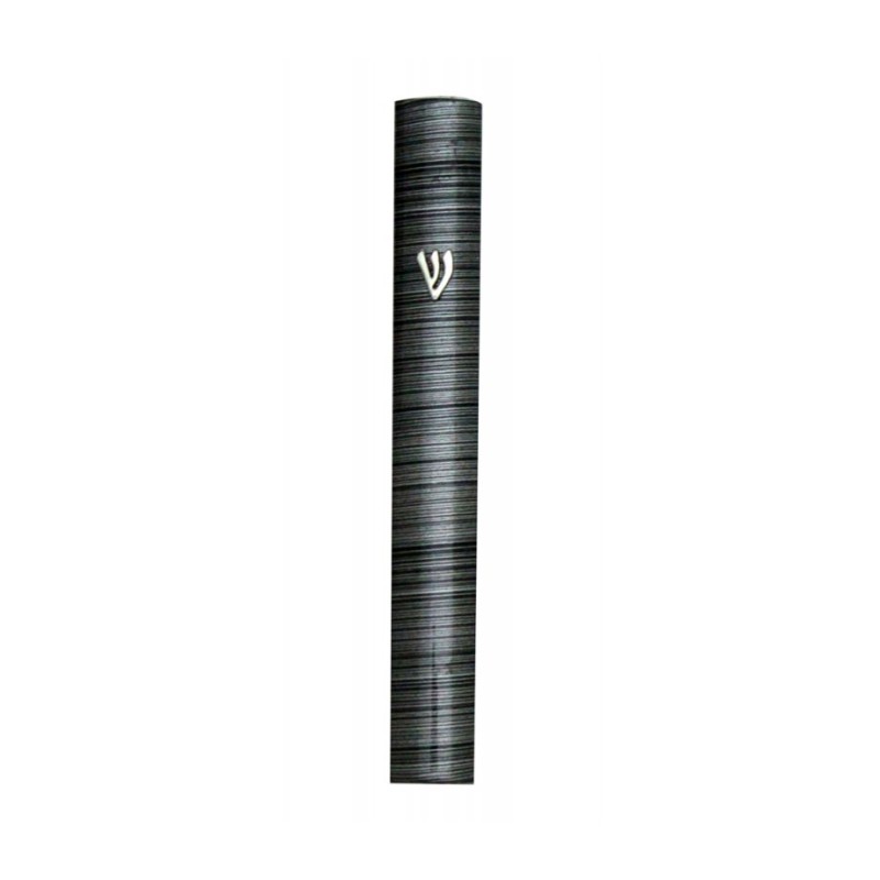 Boîtier Mezouza semi-arrondi en aluminium argenté, métal... | Mezouza en aluminium