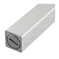 Silver Glitter Aluminum Mezuzah Case with Silve... | Aluminium Mezuzah