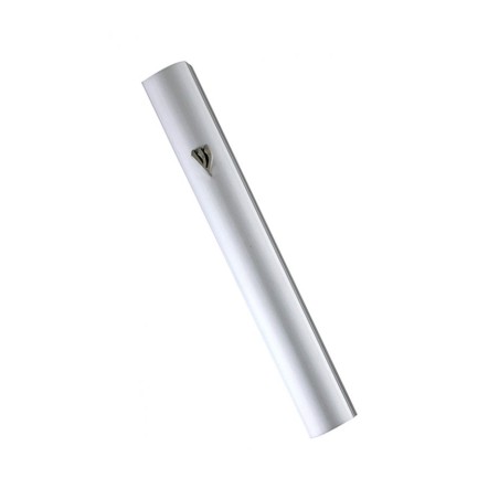 Aluminum Rounded Matte Silver Mezuzah Case Silv... | Aluminium Mezuzah