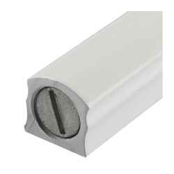 Light Brown Grained Aluminum Mezuzah Case Side ... | Aluminium Mezuzah