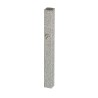 Glittering Silver Aluminum Mezuzah Case with Si... | Aluminium Mezuzah