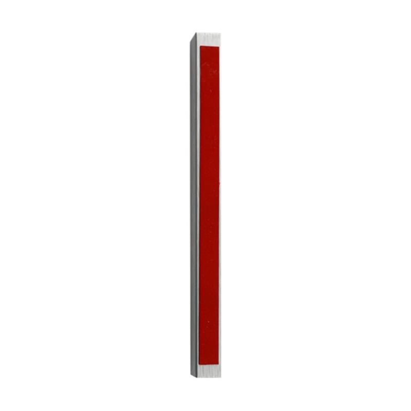 Étui Mezouza en aluminium argenté scintillant avec si... | Mezouza en aluminium