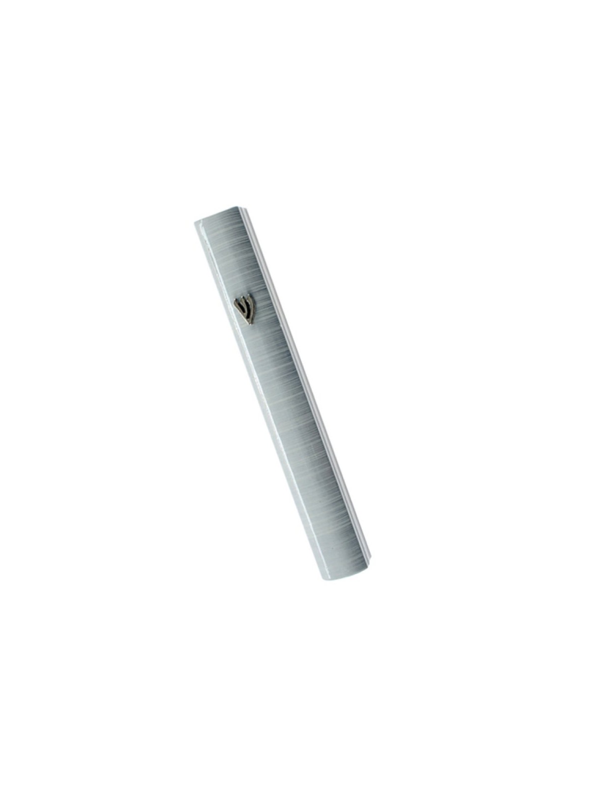 Boîtier Mezouzah Semi-Arrondi en Aluminium Argent Métallisé... | Mezouza en aluminium