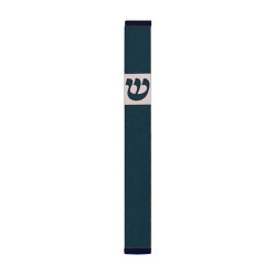 Agayof Pillar Mezuzah Case with Curving Shin Da... | Aluminium Mezuzah