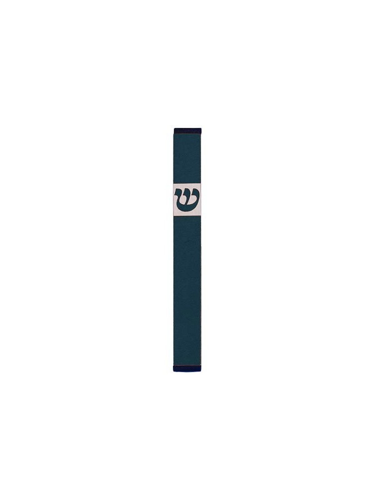 Agayof Pillar Mezuzah Case with Curving Shin Da... | Aluminium Mezuzah
