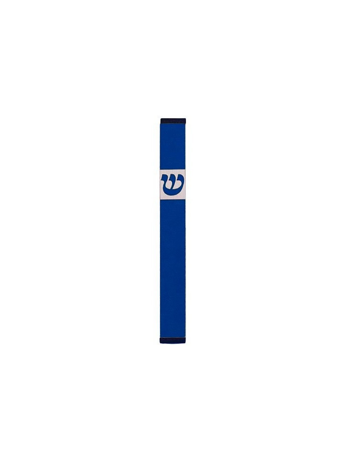 Agayof Pillar Mezuzah Case with Curving Shin Li... | Aluminium Mezuzah
