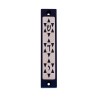 Agayof Mezuzah Case Three Stars of David in Dar... | Aluminium Mezuzah