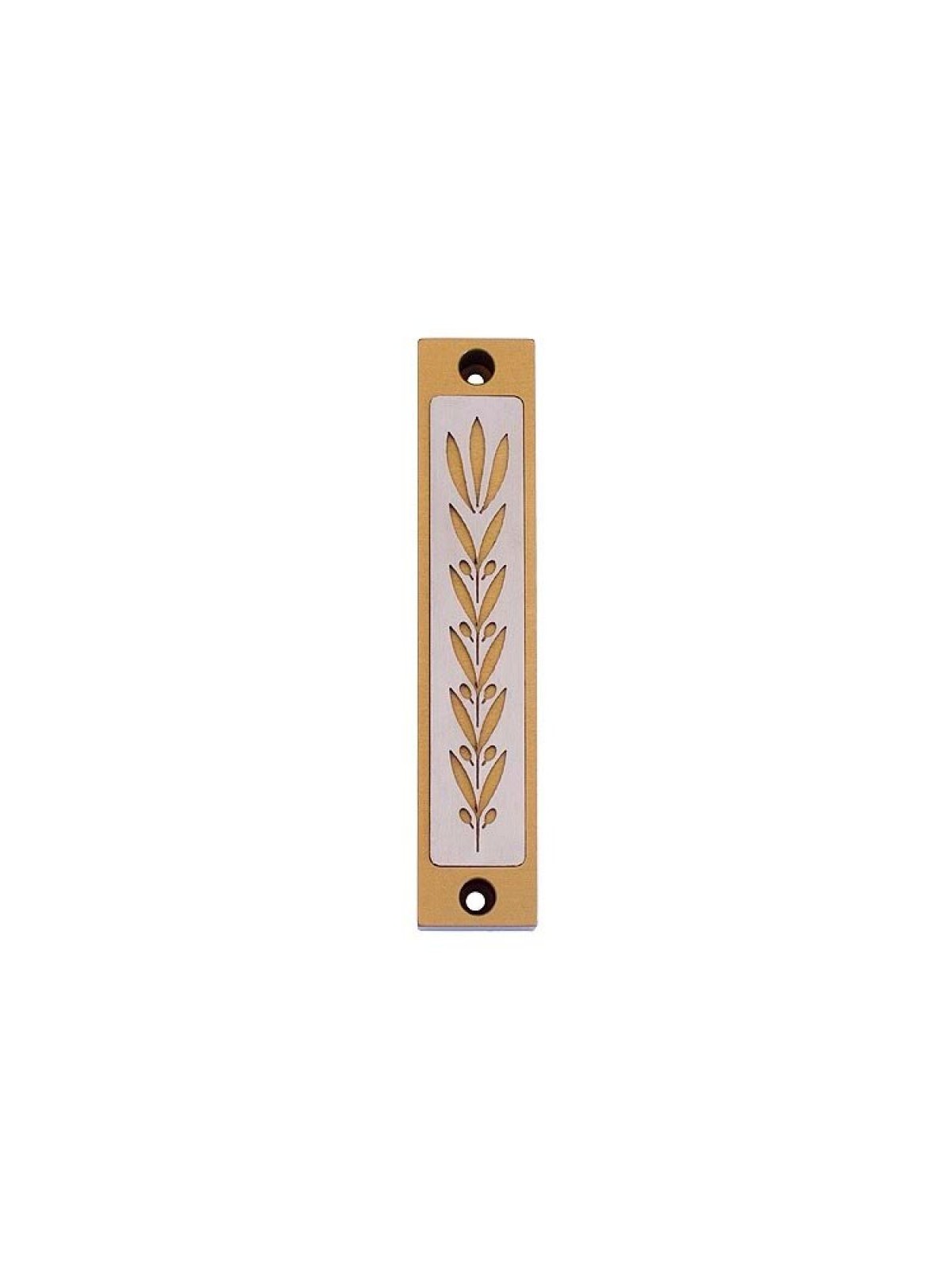 Étui Agayof Mezuzah avec image de blé en couleur claire... | Mezouza en aluminium