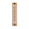 Agayof Mezuzah Case with Wheat Image in Light C... | Aluminium Mezuzah