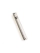 Silver Metal Mezuzah Case Overlaid Silver Weste... | Aluminium Mezuzah