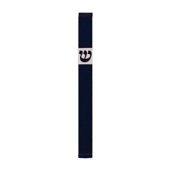 Agayof Pillar Mezuzah Case with Curving Shin Da... | Aluminium Mezuzah