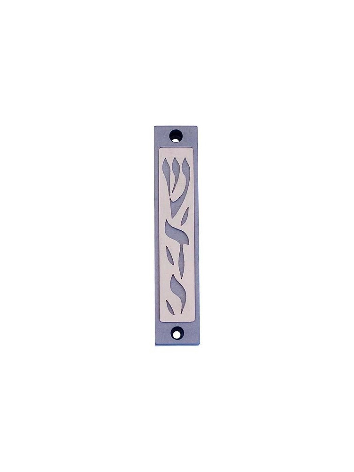 Agayof Mezuzah Case with Letters of Divine Name... | Aluminium Mezuzah