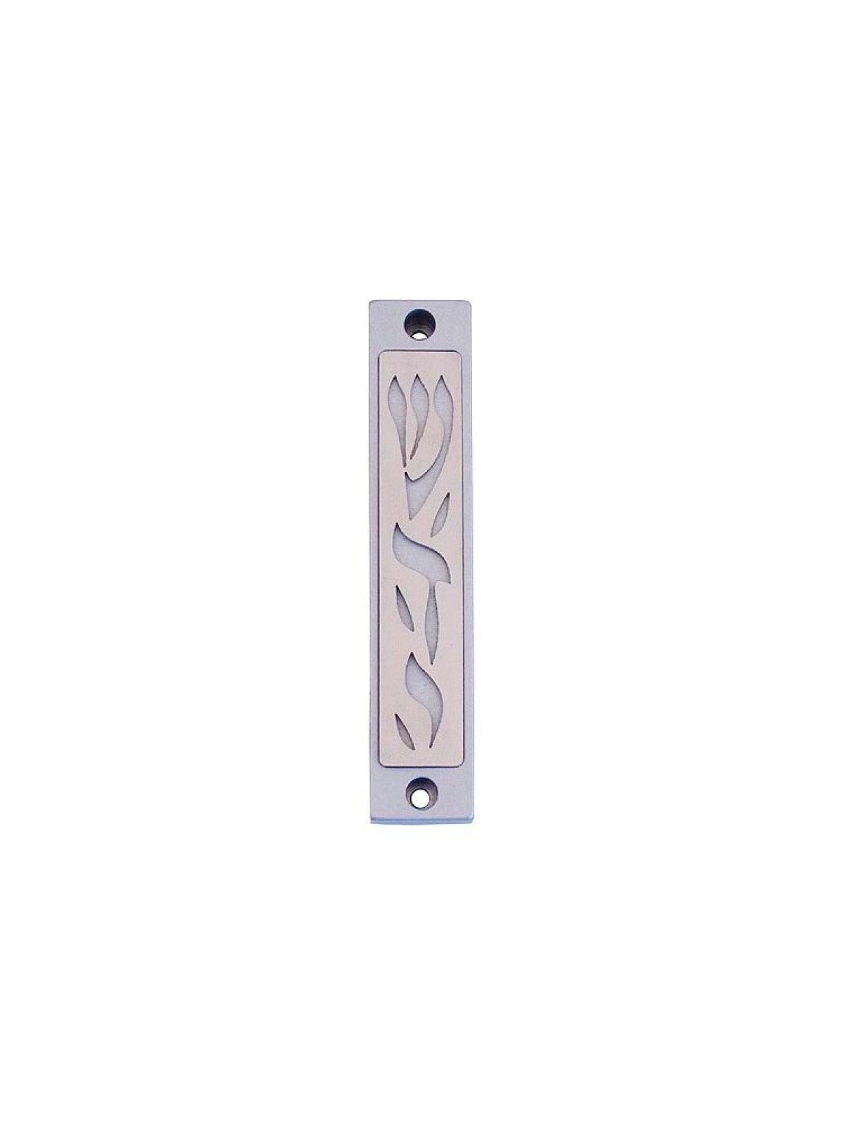 Agayof Mezuzah Case with Letters of Divine Name... | Aluminium Mezuzah