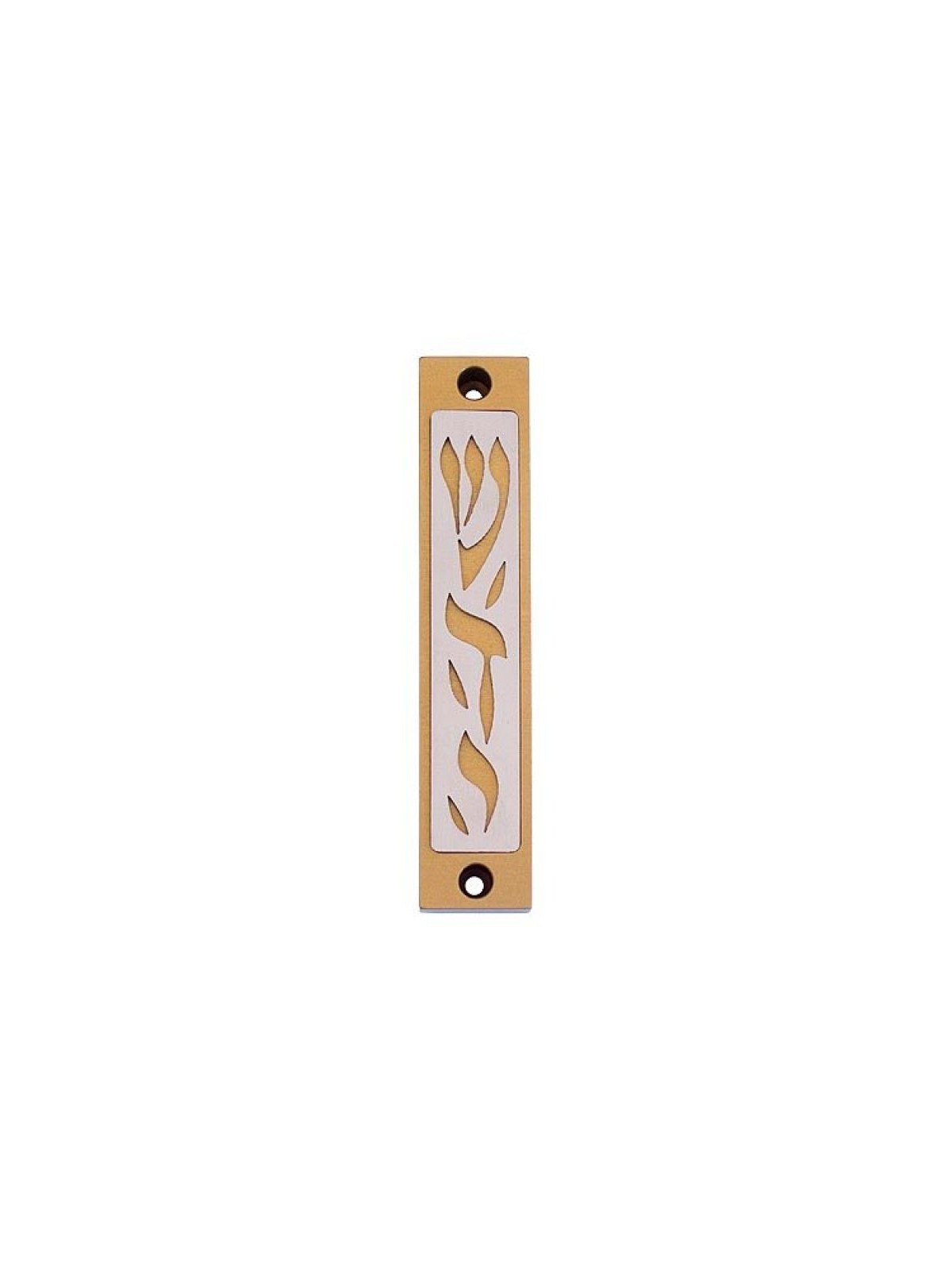 Agayof Mezuzah Case with Letters of Divine Name... | Aluminium Mezuzah