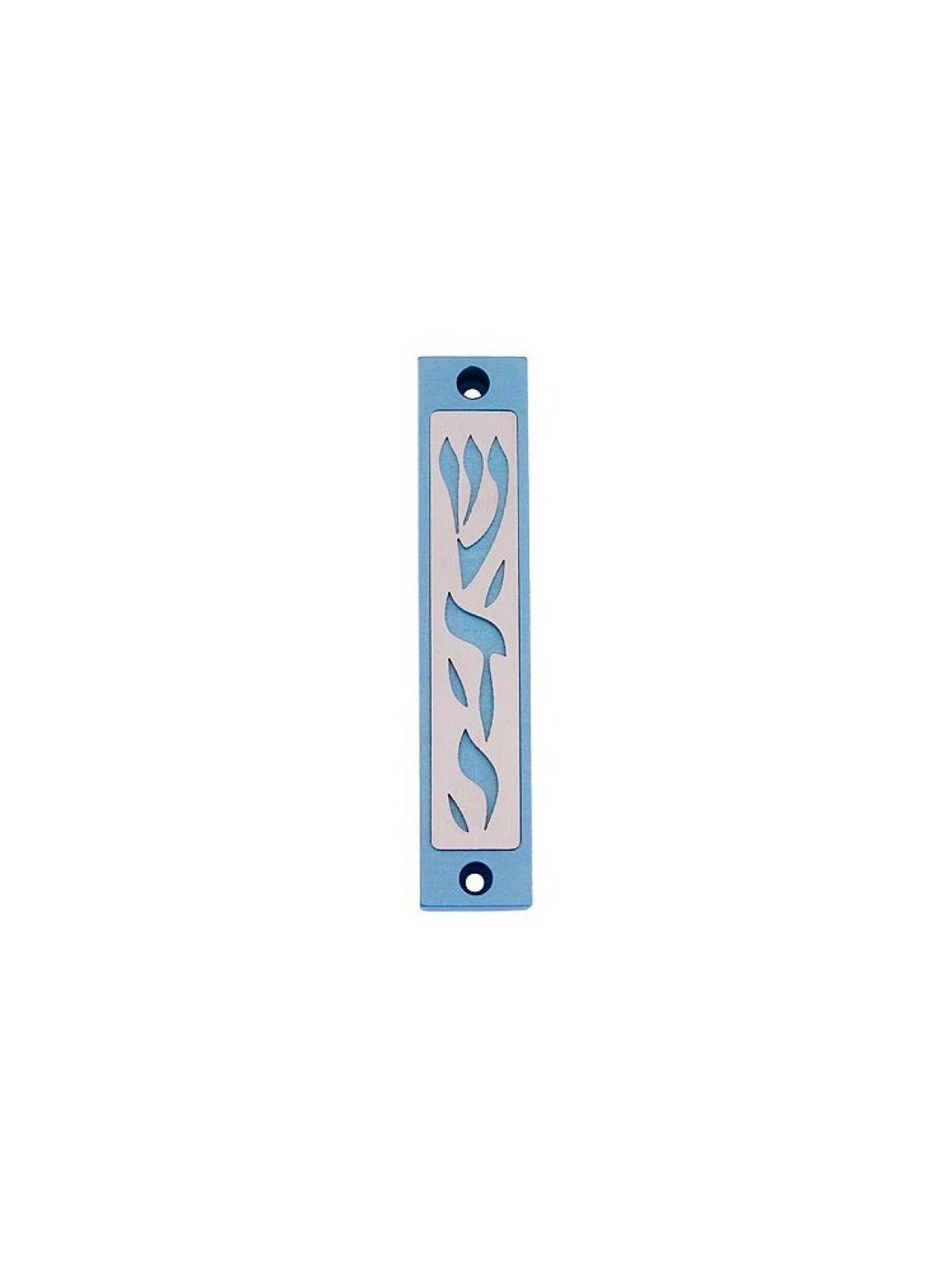 Agayof Mezuzah Case with Letters of Divine Name... | Aluminium Mezuzah