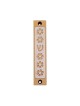 Agayof Mezuzah Case Five Flowers and Shin in Li... | Aluminium Mezuzah