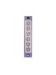 Agayof Mezuzah Case Five Flowers and Shin in Li... | Aluminium Mezuzah