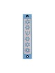 Agayof Mezuzah Case Five Flowers and Shin in Li... | Aluminium Mezuzah