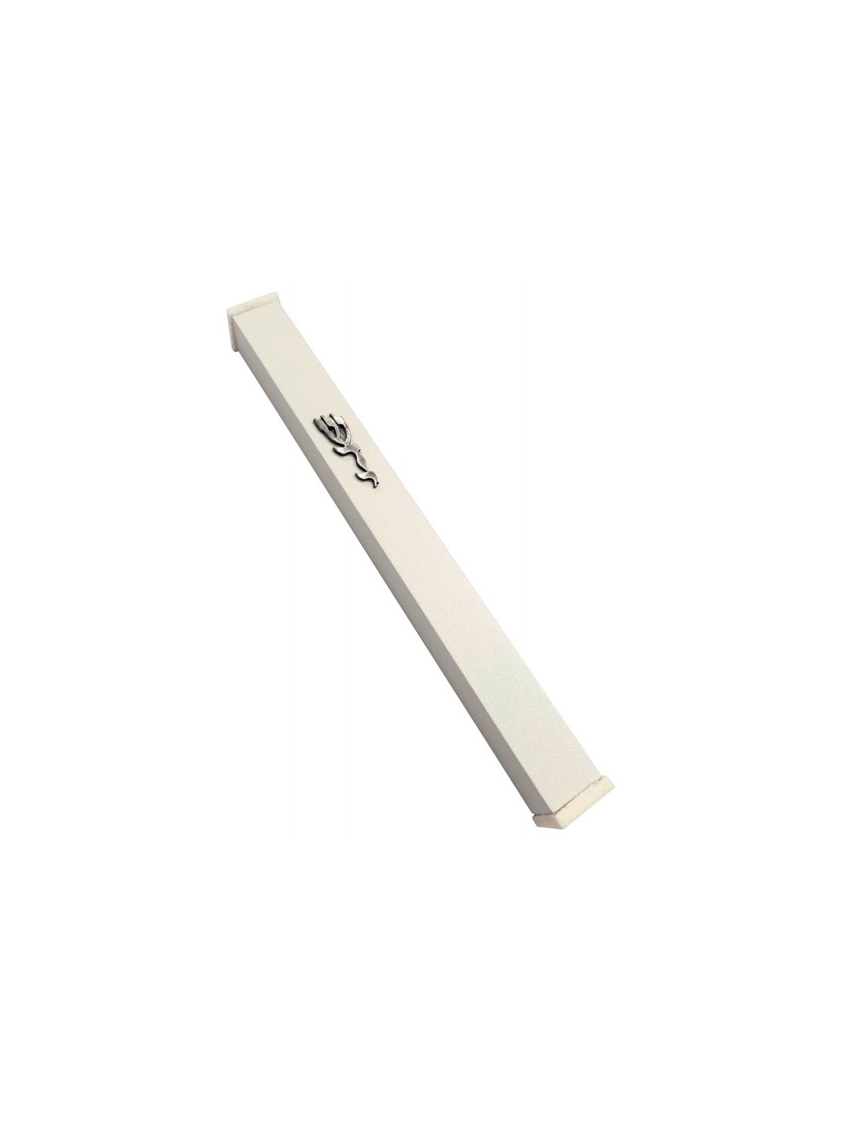 Classic White Aluminum Mezuzah Case Decorative ... | Aluminium Mezuzah