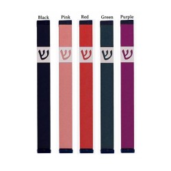 Agayof Pillar Mezuzah Case with Angular Shin Le... | Aluminium Mezuzah