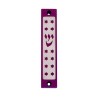 Agayof Mezuzah case Twelve Stars of David in Da... | Aluminium Mezuzah