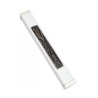 White Aluminum Mezuzah Case Elongated Shin Grap... | Aluminium Mezuzah