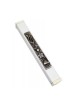 White Aluminum Mezuzah Case Elongated Shin Figs... | Aluminium Mezuzah