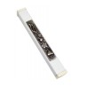 White Aluminum Mezuzah Case Elongated Shin Figs... | Aluminium Mezuzah